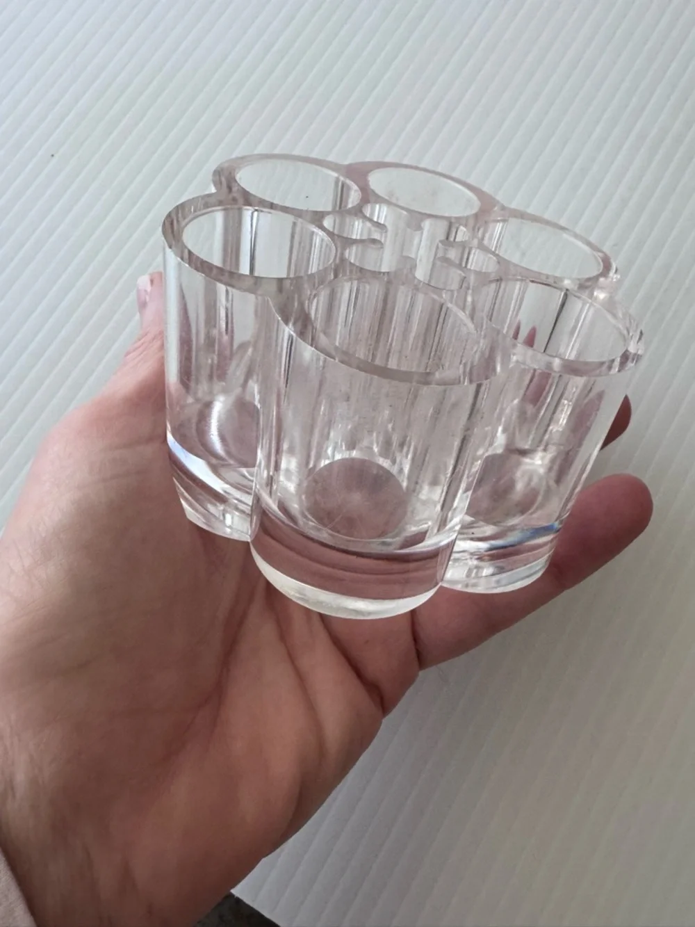 Clear Acrylic Floral Makeup lipstick or pencil Organizer